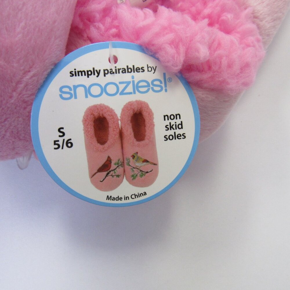 Women's Size 5/6 Small Snoozies! Red Cardinal Print Pairables Slippers NEW - Picture 4 of 7